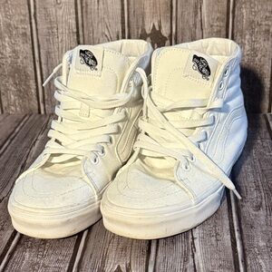 Vans White High-Top Sneakers